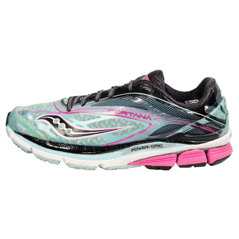 Saucony Women's Cortana 4 Running Shoes Blue Pink Black Size 7.5 S10240-2